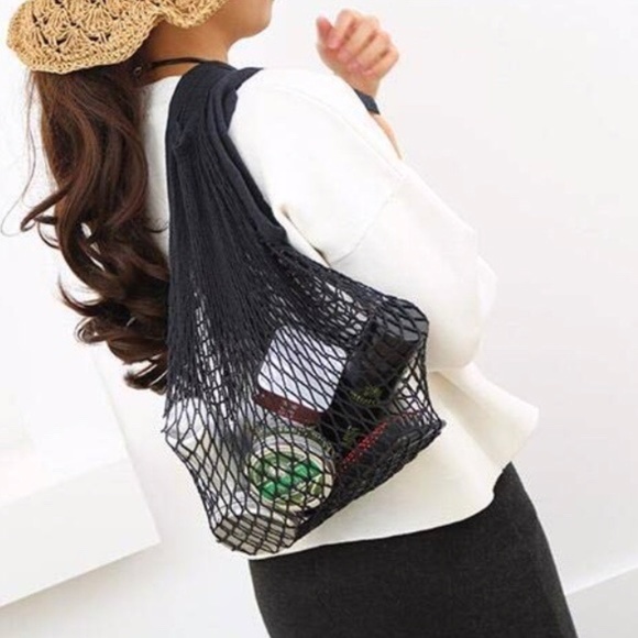 Set of 4 French Market Mesh Bags w/ Long Handle - Picture 8 of 8